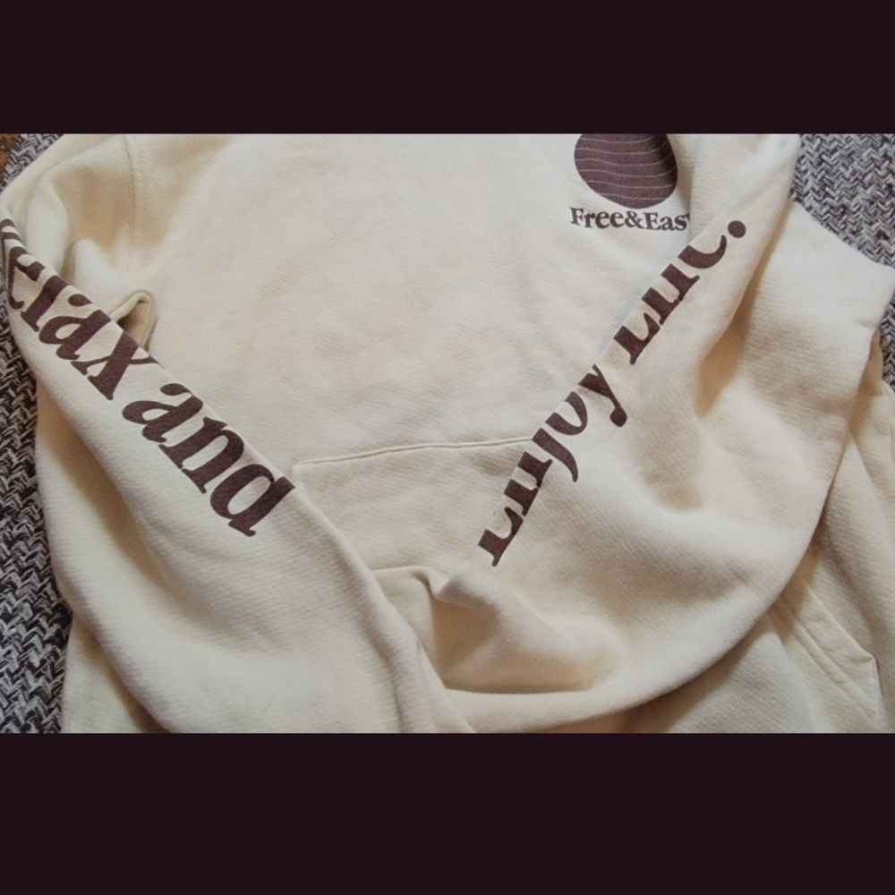 Free People Free & Easy Three Palms Hoodie Sweatshirt Dont Trip - Picture 11 of 16